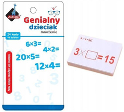 GENIALNY DZIECIAK MNOŻENIE FISZKI MATEMATYCZNE NAUKA LICZENIA ASKATO
