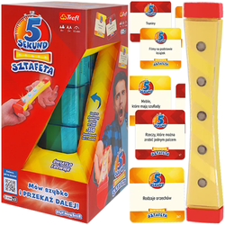 5 SEKUND SZTAFETA GRA TOWARZYSKA IMPREZOWA RODZINNA TREFL ŚWIATŁO DŹWIĘK