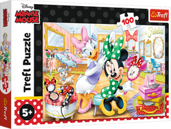 PUZZLE 100 ELEMENTÓW MINNIE W SALONIE KOSMETYCZNYM UKŁADANKA 16387
