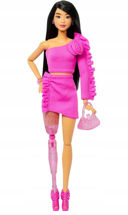 LALKA BARBIE DELUXE STYLE W STYLU BARBIECORE PROTEZA NOGI AKCESORIA MATTEL