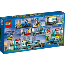 KLOCKI LEGO CITY CENTRUM RATUNKOWE POLICJA 60371