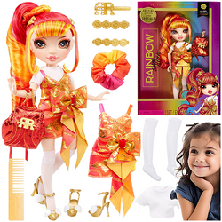 RAINBOW HIGH JUNIOR HIGH MODNA LALKA LAUREL DE'VIOUS ORANGE EDYCJA SPECJANA