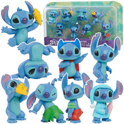 STITCH FIGURKI KOLEKCJONERSKIE ZESTAW 8 FIGUREK LILO I STITCH DISNEY