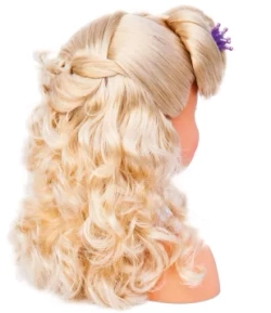 LALKA GŁOWA DO CZESANIA AKCESORIA DO STYLIZACJI WŁOSÓW Z KOSMETYKAMI MODEL