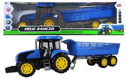 TRAKTOR Z PRZYCZEPĄ MOJE RANCZO POLSKI - NIEBIESKI