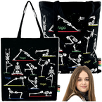 TORBA NA RAMIĘ NA ZAKUPY SZOPERKA ST.RIGHT SB-10 SKELETON YOGA 42x35 cm