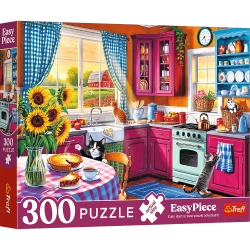 PUZZLE EASYPIECE 300 ELEMENTÓW PORANEK W KUCHNI UKŁADANKA 23102 TREFL