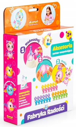 FABRYKA RADOŚCI KREATYWNY ZESTAW UZUPEŁNIAJĄCY BALONY NAKLEJKI DIY DUMEL