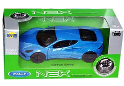 LOTUS EMIRA NIEBIESKI METALOWY MODEL SAMOCHÓD KOLEKCJONERSKI POJAZD WELLY
