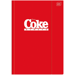 TECZKA NA DOKUMENTY A4 Z GUMKĄ COCA COLA KARTONOWA CZERWONA INTERDRUK