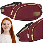 NERKA SASZETKA NA PASEK BIODRÓWKA CANVAS BORDOWA BACKUP A58