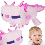 MINECRAFT PLUSZAK MASKOTKA AKSOLOTL PRZYTULANKA PIXELE MIĘKKA PLUSZOWA