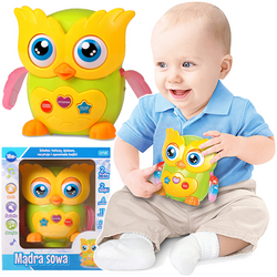 ZABAWKA INTERAKTYWNA MĄDRA SOWA EDUKACYJNA OPOWIADA WIERSZYKI BAJKI PL
