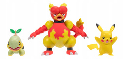 FIGURKI BITEWNE POKEMON - PIKACHU MAGMAR TURTWIG
