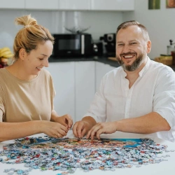 PUZZLE 1000 RAJSKA WYSPA WIDOK ZACHÓD SŁOŃCA UKŁADANKA TREFL 10928