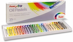 PASTELE OLEJNE PENTEL ARTS KREDKI 25 KOLORÓW MIĘKKIE ARTYSTYCZNE