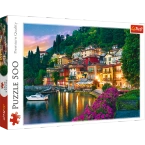 PUZZLE 500 ELEMENTÓW JEZIORO COMO WŁOCHY UKŁADANKA 37290 TREFL