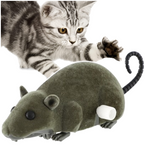 MYSZ NAKRĘCANA DLA KOTA GRYZOŃ REALISTYCZNA MYSZKA UCIEKAJĄCA RUSZA OGONEM