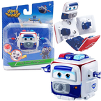 SUPER WINGS FLIP PAUL TRANSFORMUJĄCA FIGURKA SAMOLOT POLICJA