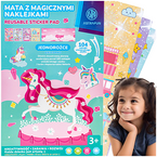 ZESTAW KREATYWNY MATA Z MAGICZNYMI NAKLEJKAMI XL ASTRA JEDNOROŻCE