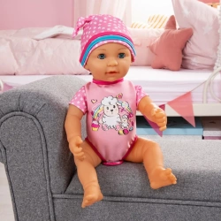 LALKA BOBAS SIUSIAJĄCY LISA NEWBORN BABY 40 cm BUTELECZKA PIELUSZKA SMOCZEK