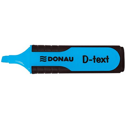 ZAKREŚLACZ MARKER FLUORESCENCYJNY ŚCIĘTY DONAU D-TEXT FLUO NIEBIESKI
