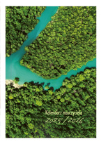 KALENDARZ NAUCZYCIELA PEDAGOGA A5 TERMINARZ 2025/2026 ROK  TROPIKALNY LAS