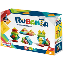 KLOCKI KONSTRUKCYJNE RUBANTA KLOCKI PITAGORASA EDUKACYJNE 15 EL. ASKATO