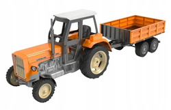 TRAKTOR Z PRZYCZEPĄ URSUS C360 DUŻY CIĄGNIK ROLNICZY ZDEJMOWANA KABINA 1:10
