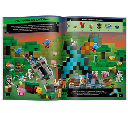 LEGO MINECRAFT WYPRAWA PO NETHERYTOWY MIECZ FIGURKA NAKLEJKI 