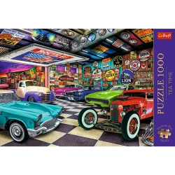 PUZZLE 1000 ELEMENTÓW PREMIUM GARAŻ KOLEKCJONERA SAMOCHODÓW 10845 TREFL