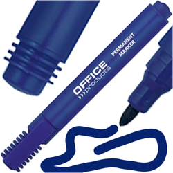 MARKER PERMANENTNY OFFICE PRODUCTS NIEBIESKI PISAK OKRĄGŁY - 5 szt.