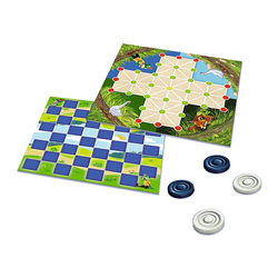 GRA PLANSZOWA 2w1 WARCABY LIS I GĘSI RODZINA TREFLIKÓW - 02301 TREFL