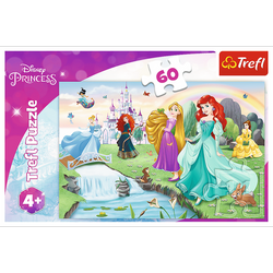 PUZZLE 60 ELEMENTÓW POZNAJ KSIĘŻNICZKI DISNEY 17361 UKŁADANKA TREFL