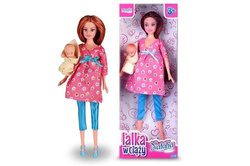 LALKA NATALIA W CIĄŻY MAMA I BOBAS NIEMOWLĘ DLA DZIEWCZYNEK 29 CM ARTYK