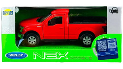 FORD F-150 REGULAR CAB 2015 CZERWONY METALOWY SAMOCHÓD KOLEKCJONERSKI WELLY