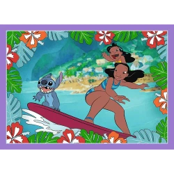 PUZZLE 4W1 LILO & STITCH SZALONY DZIEŃ 34633 TREFL
