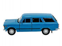 DUŻY FIAT 125P KOMBI METALOWY SAMOCHODZIK LEGENDY PRL WELLY 1:34 NIEBIESKI