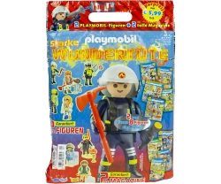 PLAYMOBIL GAZETKI MAGAZYNY 2 FIGURKI DO ZBUDOWANIA KLOCKI STRAŻ POŻARNA