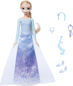 LALKA ELSA KRAINA LODU FROZEN SPIN REVEAL AKCESORIA NIESPODZIANKI MATTEL