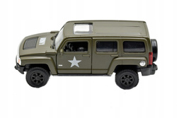 WOJSKOWY SAMOCHÓD HUMMER H3 MODEL KOLEKCJONERSKI ARMOR SQUAD WELLY 1:34