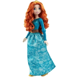 LALKA MERIDA WALECZNA W BŁYSZCZĄCEJ SUKNI KSIĘŻNICZKA PRINCESS MATTEL