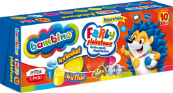 FARBY PLAKATOWE - BAMBINO 10 KOL 4X FLUO 4X BROKAT