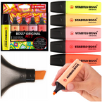 ZAKREŚLACZE STABILO BOSS ARTY MARKERY ZESTAW 5 KOLORÓW CIEPŁE ODCIENIE