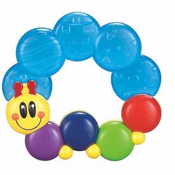 GRYZAK DLA NIEMOWLĄT NA ZĄBKOWANIE KOLOROWA GĄSIENICA STONOGA SMILY PLAY