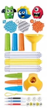 FABRYKA DŁUGOPISÓW MONSTER POTWORY ZESTAW KREATYWNY AKCESORIA CLEMENTONI