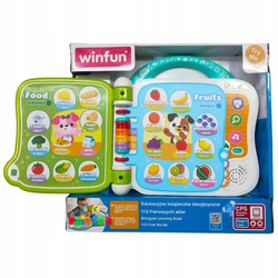 KSIĄŻECZKA INTERAKTYWNA EDUKACYJNA DWUJĘZYCZNA PL ANG PIERWSZE SŁOWA WINFUN