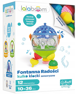 KULKO-KLOCKI SENSORYCZNE LALABOOM FONTANNA RADOŚCI