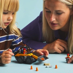 LEGO CITY ŁADOWARKA KOŁOWA ŻÓŁTA POJAZD BUDOWLANY FIGURKI 81 EL. 60450