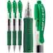 DŁUGOPIS AUTOMATYCZNY ŻELOWY ZIELONY PILOT G-2 SZKOLNY BIUROWY - 3 sztuki